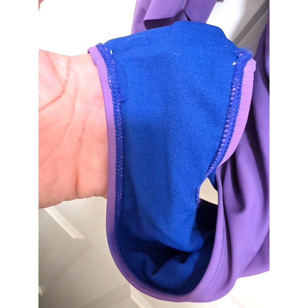 NEW Nicole Miller Women's S Purple Off-The-Shoulder Ruffle Swimsuit Beach - Picture 6 of 10